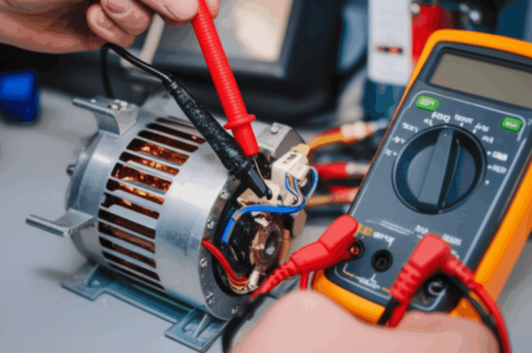 How to Test an Electric Motor with a Multimeter Voltmeter Function for Common Faults